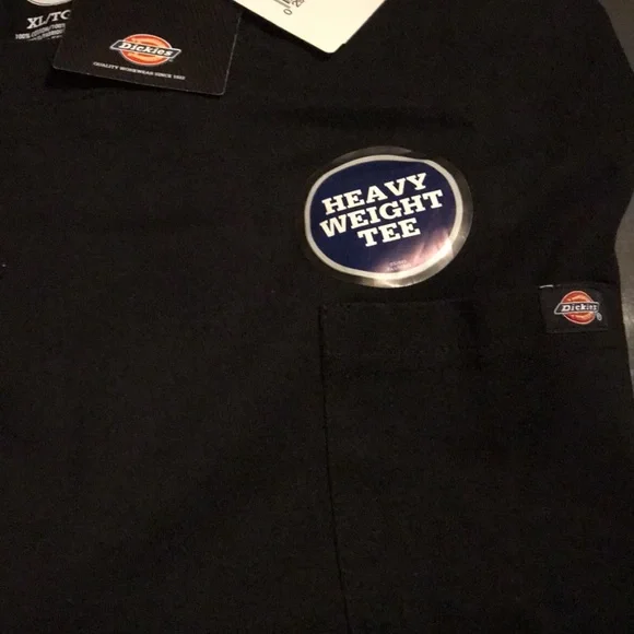 Dickies Black Mens Heavy Weight Tee SZ XL - Picture 5 of 6